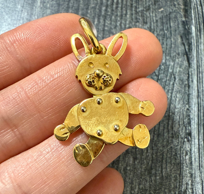 Pomellato 18K Gold Articulated Bunny Rabbit Charm