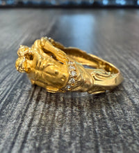 Carrera y Carrera 18K Gold and Diamond Adam And Eve Ring