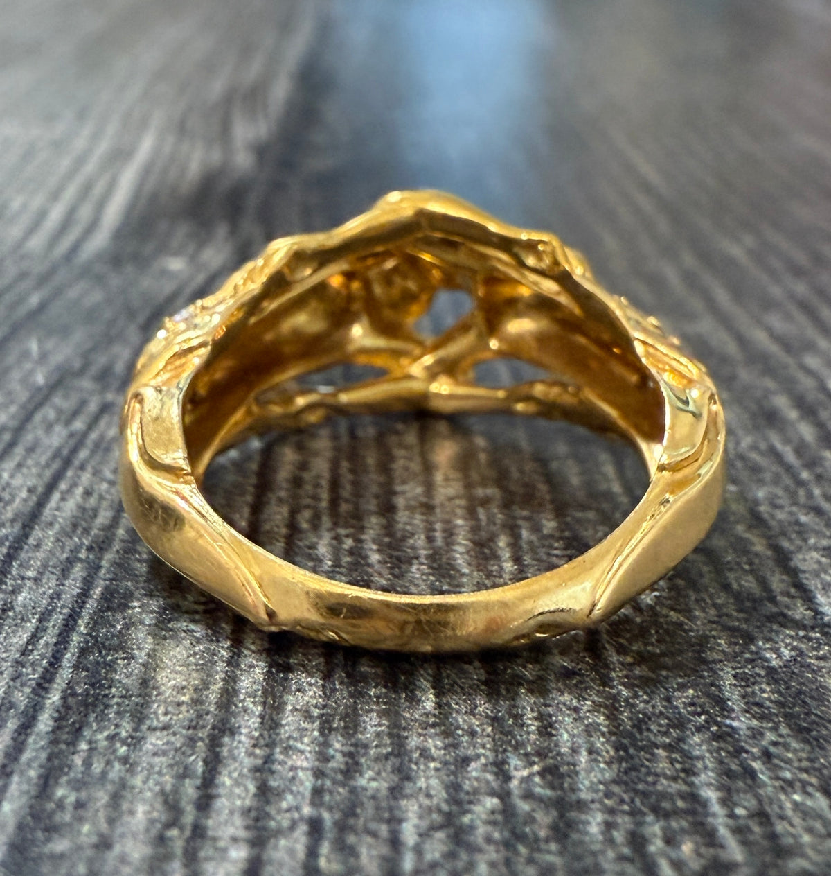 Carrera y Carrera 18K Gold and Diamond Adam And Eve Ring