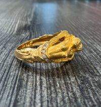 Carrera y Carrera 18K Gold and Diamond Adam And Eve Ring