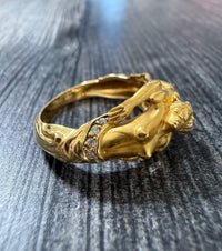 Carrera y Carrera 18K Gold and Diamond Adam And Eve Ring