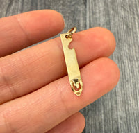 Vintage 14K Gold Can Opener Charm