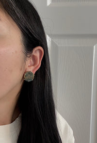 Ancient Coin and 14k Gold Clip Earrings (S)