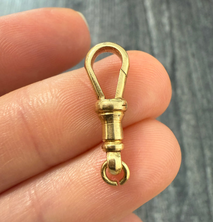 Antique 18K Gold Dog Clip