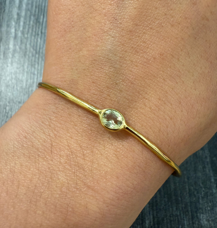 Ippolita 18K Gold and Lemon Quartz Bangle (I)