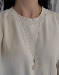 Tiffany & Co Elsa Peretti Large Alphabet Initial J Necklace
