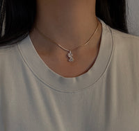 Thin 14K Gold Tubular Snake Chain, 15" Long