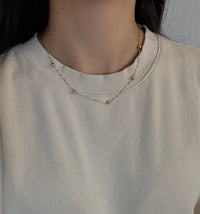 Light Catcher and Ball Station 14K Gold Chain