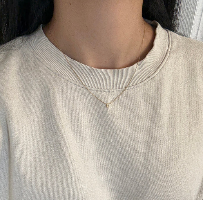 Initial "E" 14K Gold Necklace