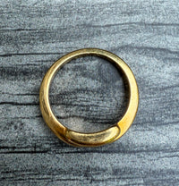Tiffany & Co 18K Gold Biscayne Buckle Ring, Size 8