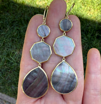 Ippolita Mother of Pearl and 18K Gold Dangling Earrings