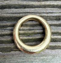 Vintage 18K Gold and Diamond Donut Band, Size 6