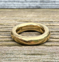 Vintage 18K Gold and Diamond Donut Band, Size 6