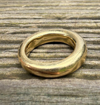 Vintage 18K Gold and Diamond Donut Band, Size 6