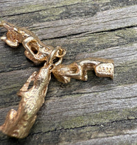 Three Wise Monkeys 14K Gold Charm