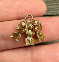 Three Wise Monkeys 14K Gold Charm