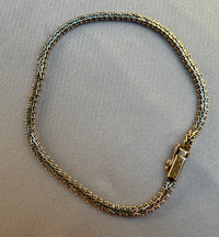 Chevron Link 14K Gold Bracelet, 7.4" Long