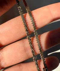 Chevron Link 14K Gold Bracelet, 7.4" Long