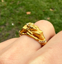 Carrera y Carrera 18K Gold and Diamond Adam And Eve Ring