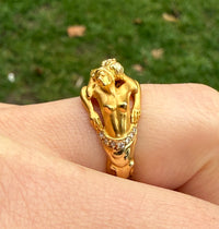 Carrera y Carrera 18K Gold and Diamond Adam And Eve Ring