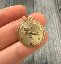 Vintage 14K Gold Virgo Zodiac Charm