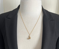 Antique 14K Gold and White Agate Peacock Fob, Charm