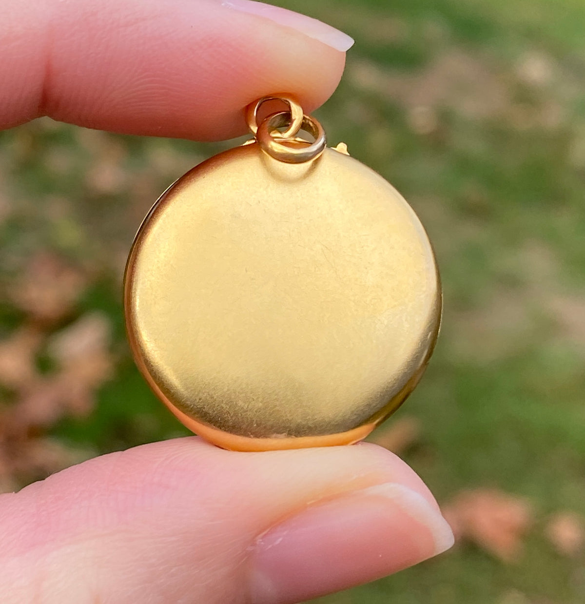 Victorian 8K Gold and Red Paste Locket