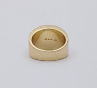 Asch Grossbardt 14K Gold, Inlaid Gemstone, and Diamond Geometric Ring