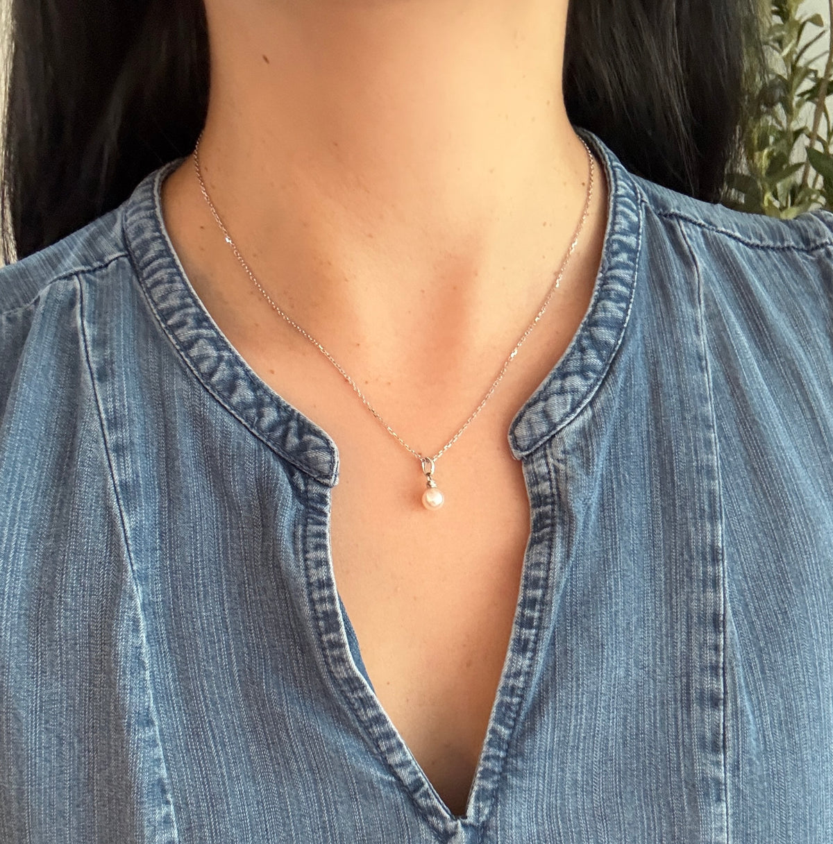 Mikimoto Akoya Pearl and Diamond Necklace (H)