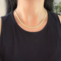 Vintage 14K Gold Bismarck Mesh Style Chain, 18” Long (A)