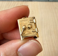 Vintage Movable Safe Charm in 14K Gold