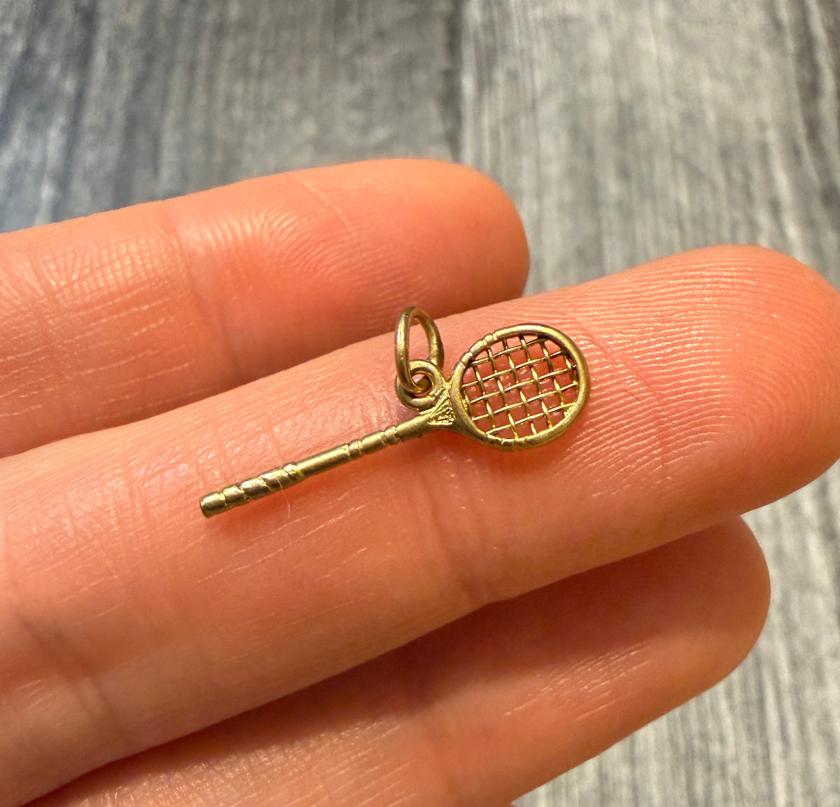 Racket Charm in 14K Gold
