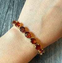 Madeira Citrine and 18K Gold Line Bracelet (A)