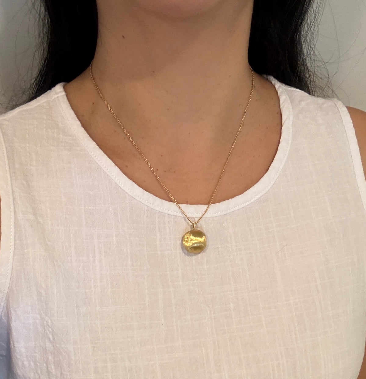 Marco Bicego 18K Gold Africa Collection Circular Pendant Necklace (M)