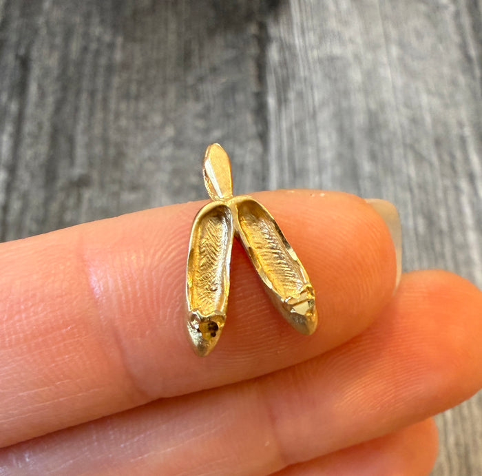 Ballerina Shoes Charm in 14K Gold