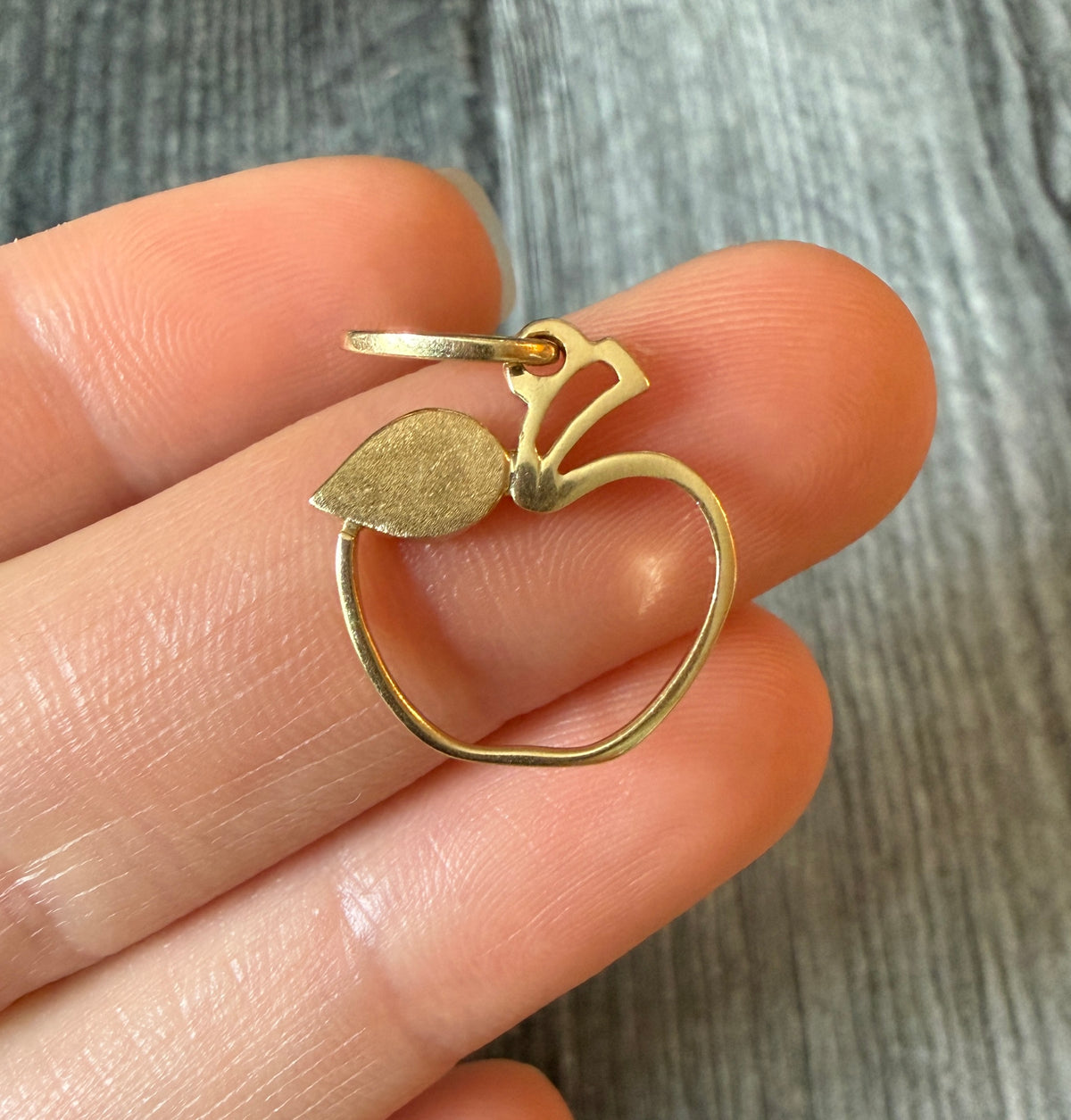 Apple Charm in 14K Gold