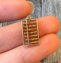 Movable Abacus Charm in 14K Gold