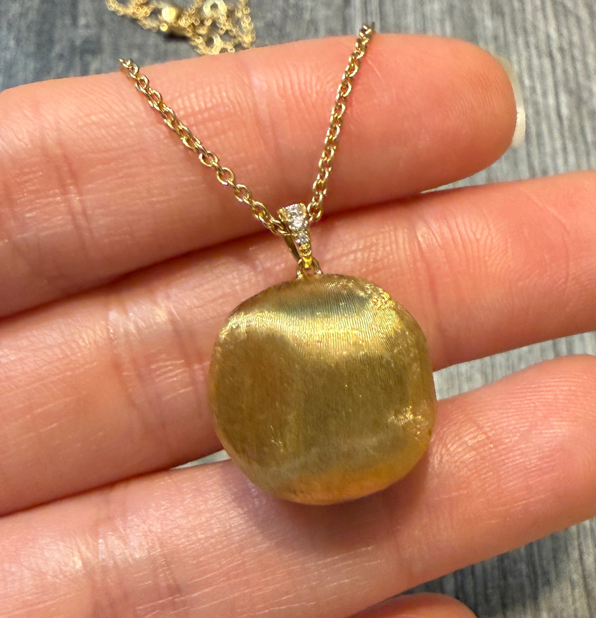 Marco Bicego 18K Gold Africa Collection Circular Pendant Necklace (M)
