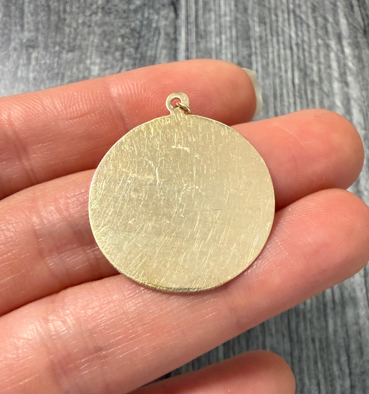 Simple 14K Gold Disc Charm