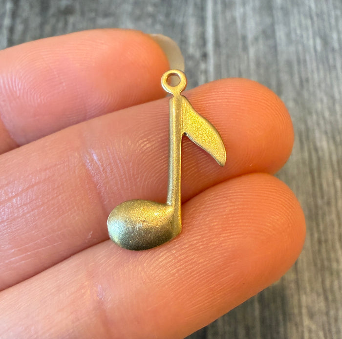 Musical Note Charm in 14K Gold