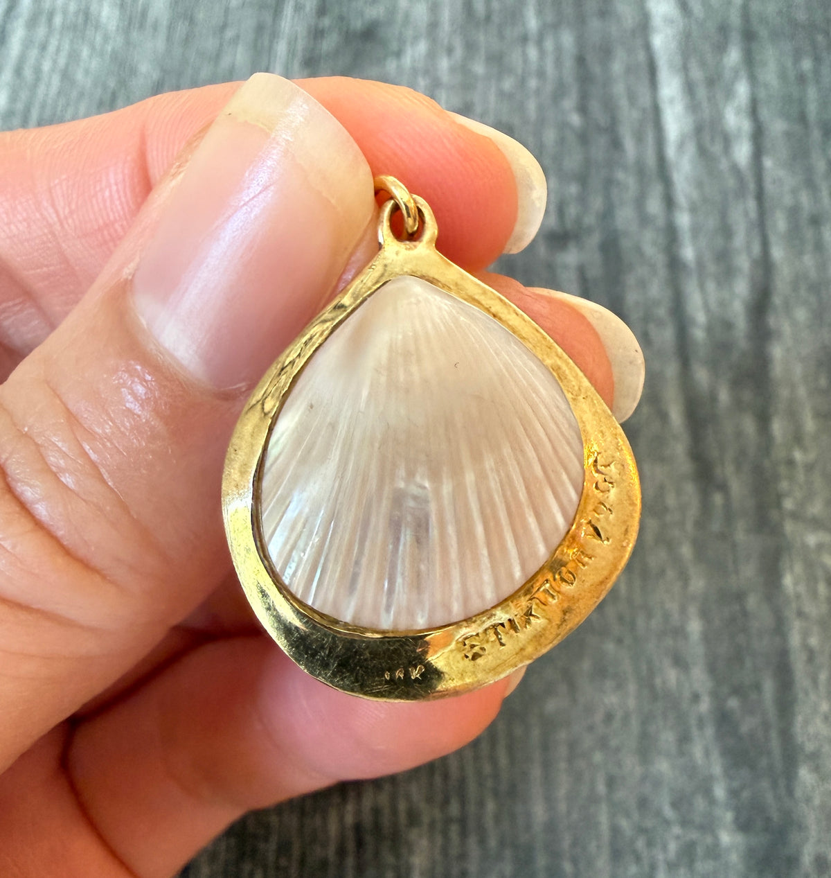 Sea Shell 14K Yellow Gold Charm