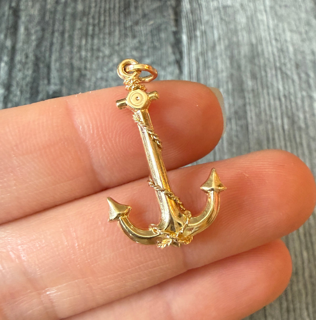 Midsized 14K Gold Anchor Charm