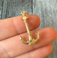 Midsized 14K Gold Anchor Charm
