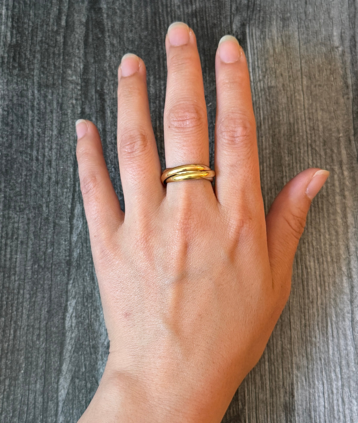Cartier Trinity Rolling Ring in 18K Gold, Size 10 (H)