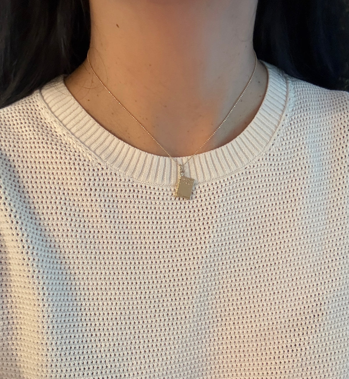 Faceted 14K Gold Ball Chain, 15.75" Long