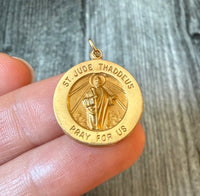 St Jude Thaddeus Medal in 14K Gold