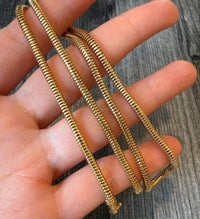Uno a Erre Tubular 14K Gold Snake Chain, 18” Long