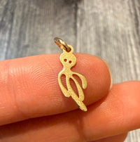 Small Octopus Charm in 14K Gold (F)
