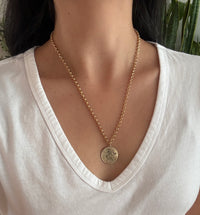 Everyday 10K Gold Faceted Rolo Chain, 22” Long