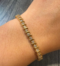 1.15 Carat Diamond Tennis Bracelet in 14K Gold, 7.25” Long (S)